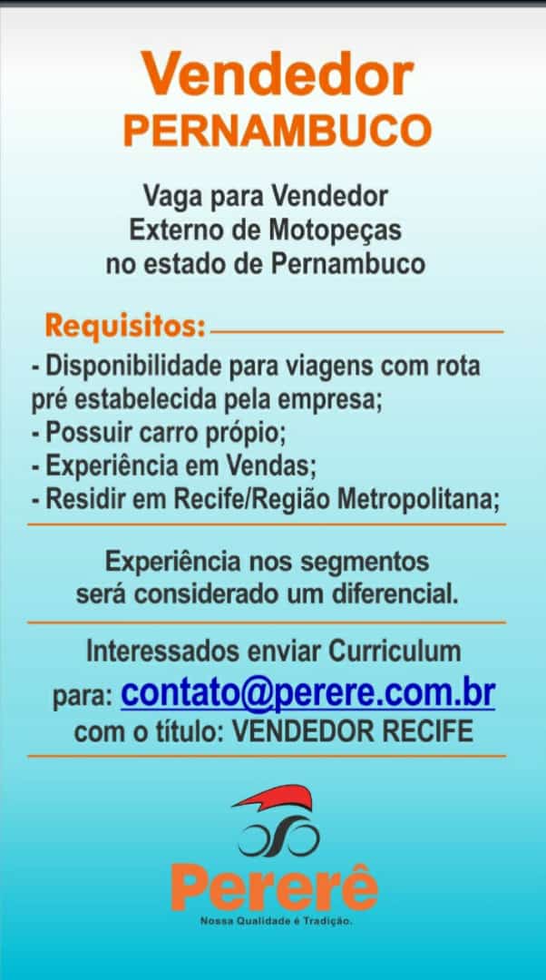 Atendente de Moto Peças